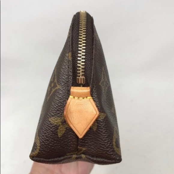 Louis Vuitton Brown Pouch Pochette Monogram Cosmetic Bag - Picture 2 of 10